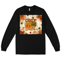 Black Fall Cozy Season Long Sleeve Tee - texasbilliewilder