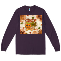 Plum Fall Cozy Season Long Sleeve Tee - texasbilliewilder
