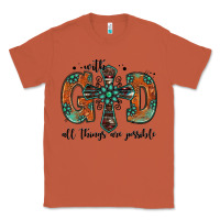 Copper with god all things are possible gemstone cross Classic Tee - Jasminsmagicworld