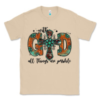 Mushroom with god all things are possible gemstone cross Classic Tee - Jasminsmagicworld