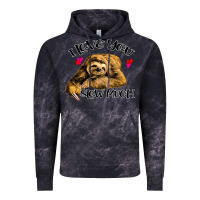 Cloud Black Valentine Sloth, I Love You Slow Much Vintage Hoodie - Bettercallsaul