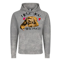 Cloud Rock Valentine Sloth, I Love You Slow Much Vintage Hoodie - Bettercallsaul
