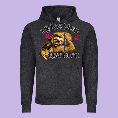 Valentine Sloth, I Love You Slow Much Vintage Hoodie Designed By Bettercallsaul