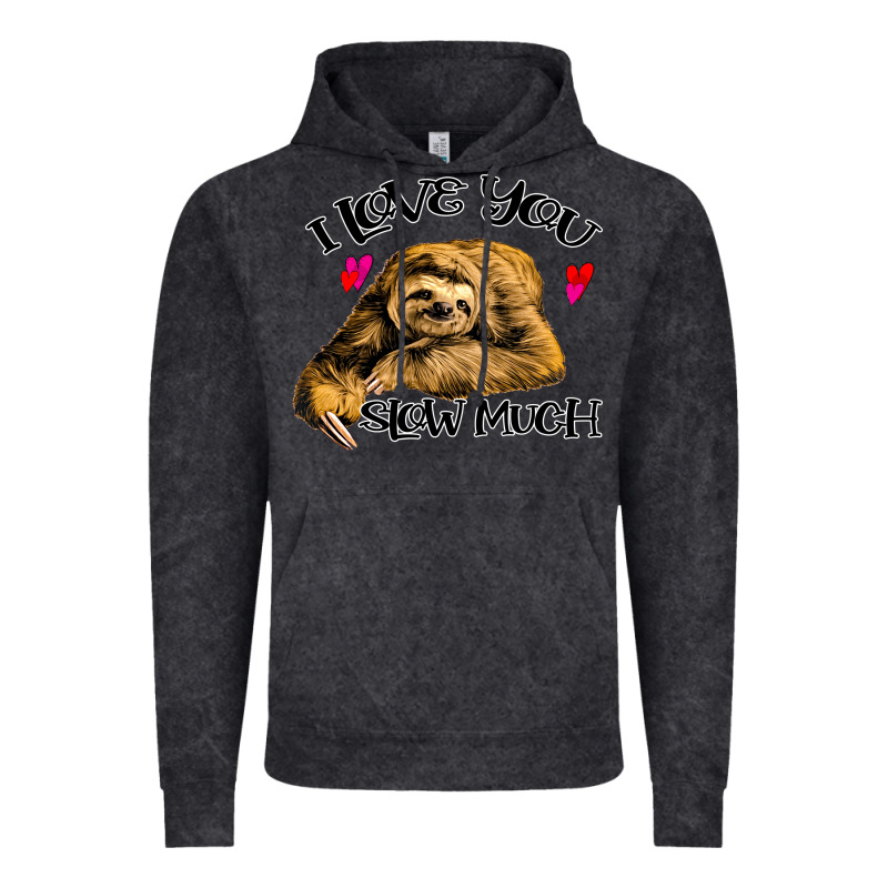 Valentine Sloth, I Love You Slow Much Vintage Hoodie by Bettercallsaul | Teevron
