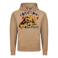 Vintage Coffee Valentine Sloth, I Love You Slow Much Vintage Hoodie - Bettercallsaul