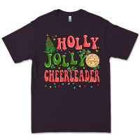Plum holly jolly cheerleader Premium Tee - MaliasSmallBusiness