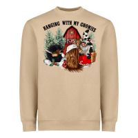 Mushroom hanging with my gnomies Heavyweight Sweatshirt - CowGirlArtShop