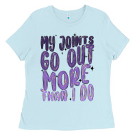 Baby Blue my joints go out more than ı do Ladies Tee - MaliasSmallBusiness
