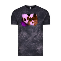 Cloud Black Purple Western Wood Cowhide Frame Vintage Tee - Bettercallsaul