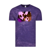 Cloud Purple Purple Western Wood Cowhide Frame Vintage Tee - Bettercallsaul