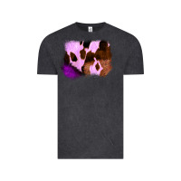 Vintage Black Purple Western Wood Cowhide Frame Vintage Tee - Bettercallsaul