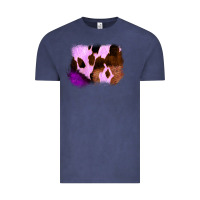 Vintage Denim Purple Western Wood Cowhide Frame Vintage Tee - Bettercallsaul