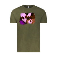 Vintage Olive Purple Western Wood Cowhide Frame Vintage Tee - Bettercallsaul