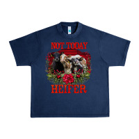 Navy Not Today Heifer Urban Heavy Tee - Bettercallsaul