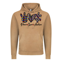 Peace Love Autism Vintage Hoodie | Teevron