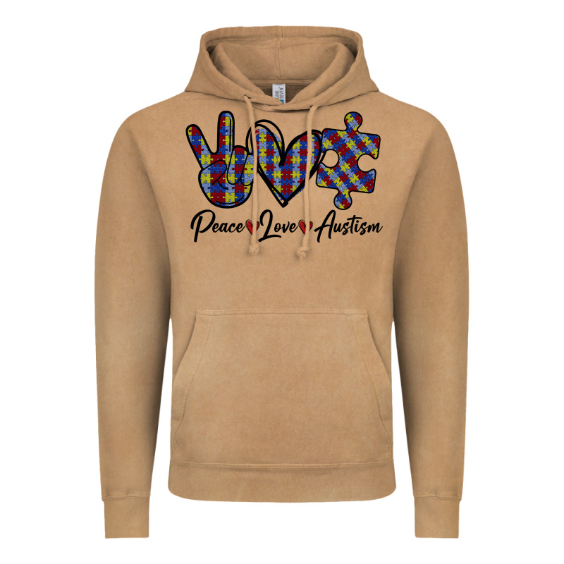Peace Love Autism Vintage Hoodie by Bettercallsaul | Teevron