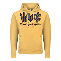 Vintage Mustard Peace Love Autism Vintage Hoodie - Bettercallsaul