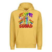 Antique Gold support squad pride Premium Hoodie - FaDigitalArtStudio