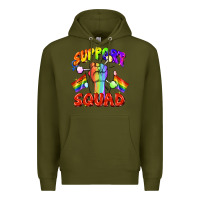 Army Green support squad pride Premium Hoodie - FaDigitalArtStudio
