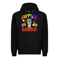 Black support squad pride Premium Hoodie - FaDigitalArtStudio