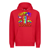 Red support squad pride Premium Hoodie - FaDigitalArtStudio