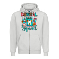 Dove Grey Coffee Scrubs And Prophy Paste Dentist Coffee cup Zipper Hoodie - FaDigitalArtStudio