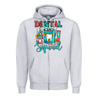 Heather Grey Coffee Scrubs And Prophy Paste Dentist Coffee cup Zipper Hoodie - FaDigitalArtStudio