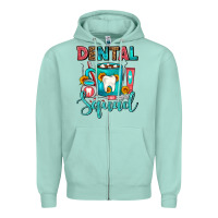 Seafoam Coffee Scrubs And Prophy Paste Dentist Coffee cup Zipper Hoodie - FaDigitalArtStudio