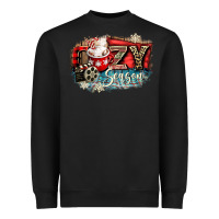 Black cozy season Heavyweight Sweatshirt - CowGirlArtShop