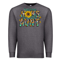 Charcoal Heather only the best moms get promoted to aunt Premium Sweatshirt - CowhideDigitalArt