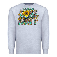 Heather Grey only the best moms get promoted to aunt Premium Sweatshirt - CowhideDigitalArt