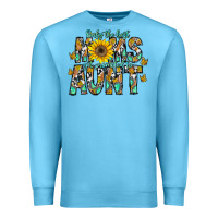 Ocean Blue only the best moms get promoted to aunt Premium Sweatshirt - CowhideDigitalArt