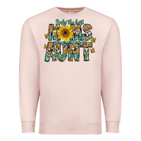 Pale Pink only the best moms get promoted to aunt Premium Sweatshirt - CowhideDigitalArt