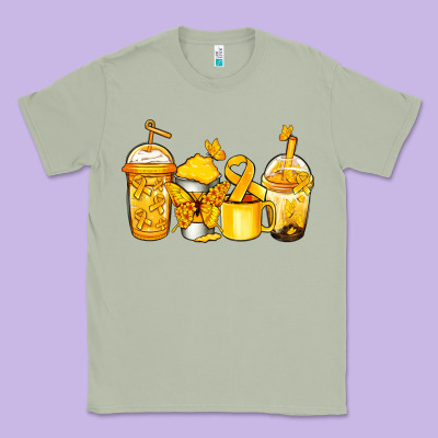 Childhood Cancer Coffee Classic Tee Designed By Jasminsmagicworld