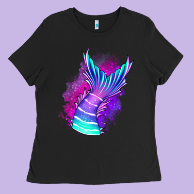 Mermaid Ladies Tee Designed By Jasminsmagicworld