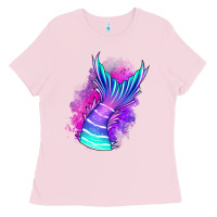 Bubblegum Pink mermaid Ladies Tee - Jasminsmagicworld