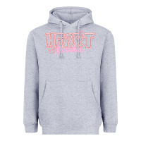 Heather Grey Heart Breaker Valentine Heavyweight Hoodie - CowhideDigitalArt
