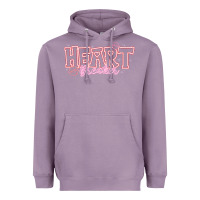 Lavender Heart Breaker Valentine Heavyweight Hoodie - CowhideDigitalArt