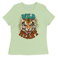 Matcha wild heart tiger college western Ladies Tee - NancyCooperArtShop