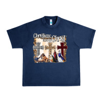 Navy Christmas Begins With Christ Urban Heavy Tee - Bettercallsaul