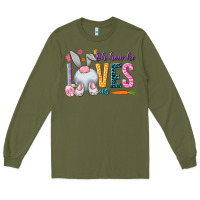 Army Green Oh how he loves us Long Sleeve Tee - NancyCooperArtShop
