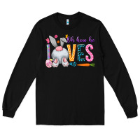 Black Oh how he loves us Long Sleeve Tee - NancyCooperArtShop