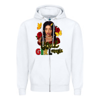 White black girl magic Zipper Hoodie - FaDigitalArtStudio