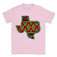 Bubblegum Pink Texas Map With Aztec Background Classic Tee - JahusDesignShop