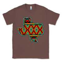 Chestnut Texas Map With Aztec Background Classic Tee - JahusDesignShop