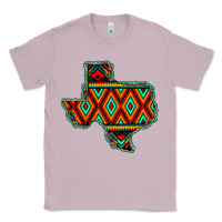 Lilac Texas Map With Aztec Background Classic Tee - JahusDesignShop