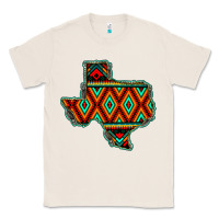 Natural Texas Map With Aztec Background Classic Tee - JahusDesignShop