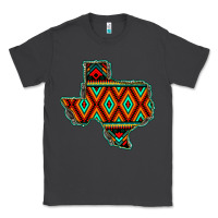 Smoke Texas Map With Aztec Background Classic Tee - JahusDesignShop