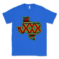 True Royal Texas Map With Aztec Background Classic Tee - JahusDesignShop