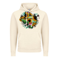Vintage Artic Texas Map Sunflower Cactus Serape Vintage Hoodie - RanaPortraitStore